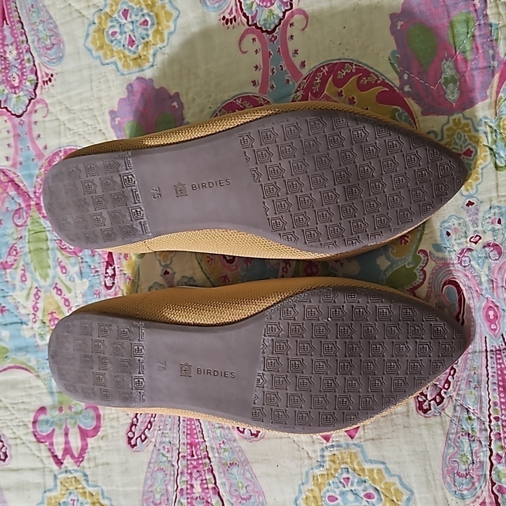 Birdies The Blackbird Mustard Knit Loafer Sz 7.5 - Picture 9 of 9